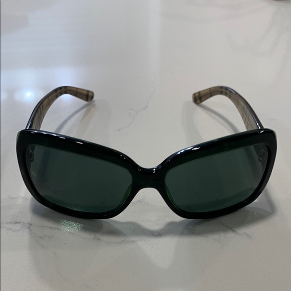 Burberry Accessories - Burberry green plaid Sunglasses